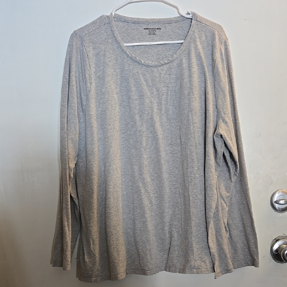 Gray Long Sleeve Nursing Top